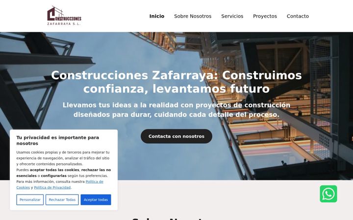 Screenshot ta' construccionesenzafarraya.es
