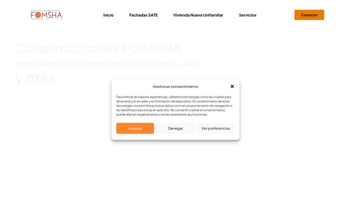Screenshot of construccionesfomsha.com