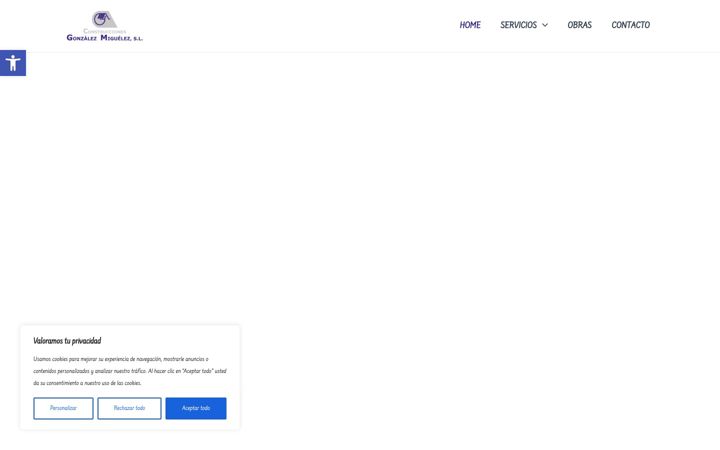 Screenshot of construccionesgonzalezmiguelez.com