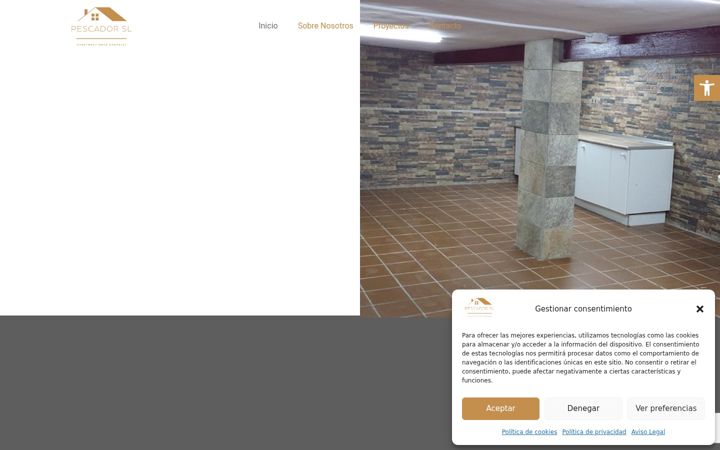 Screenshot of construccionesgonzalezpescador.com