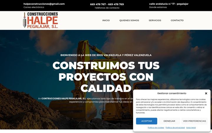 Screenshot ta' construccioneshalpe.es