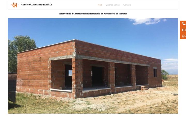 Screenshot ta' construccionesherreruela.es