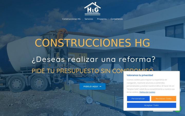 Screenshot ta' construccioneshg.es