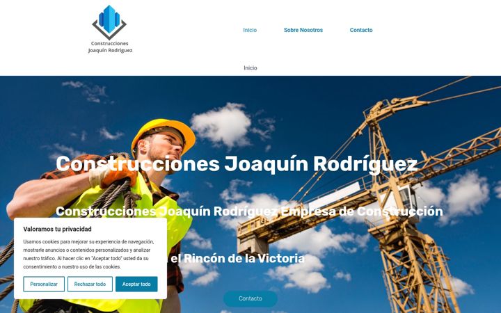 Screenshot of construccionesjoaquinrodriguez.com