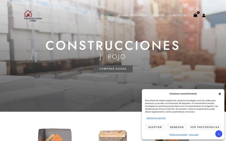 Screenshot του construccionesjrojo.es