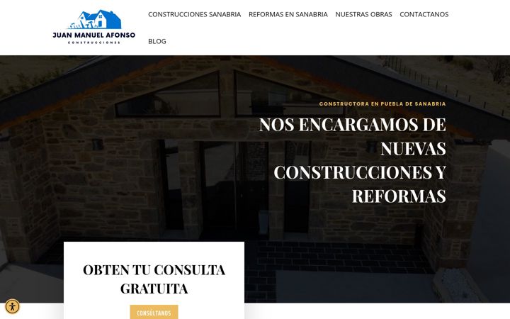 Screenshot του construccionesjuanmanuelafonso.es