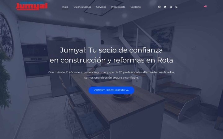 Screenshot of construccionesjumyal.com