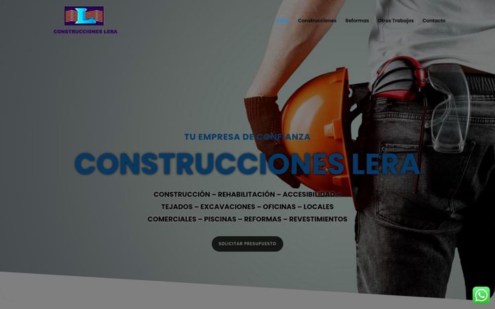 Screenshot of construccioneslera.com