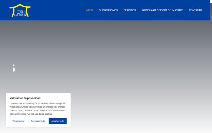 Screenshot of construccioneslluchcardona.com