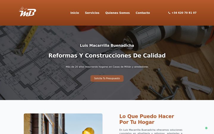 Screenshot of construccionesmacarrilla.com