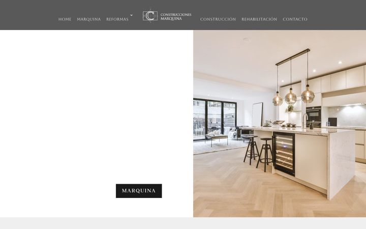 Screenshot of construccionesmarquina.com