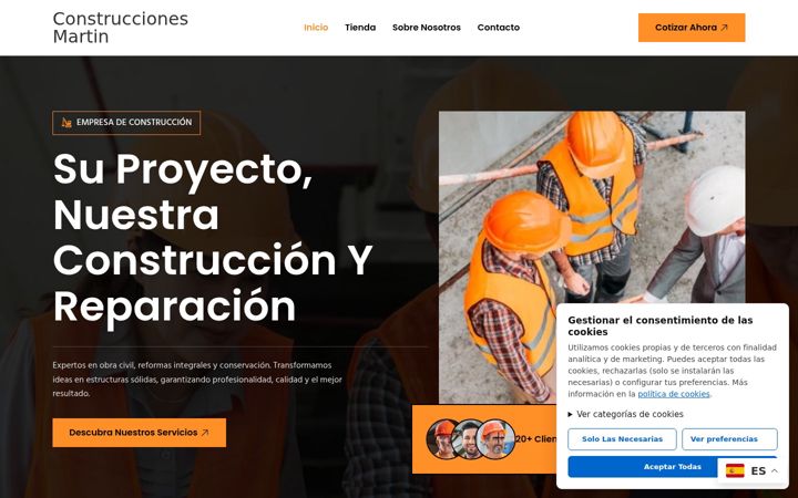 Screenshot von construccionesmartin.es