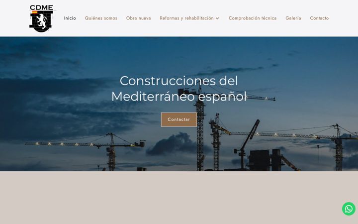 Screenshot von construccionesmediterraneoesp.es