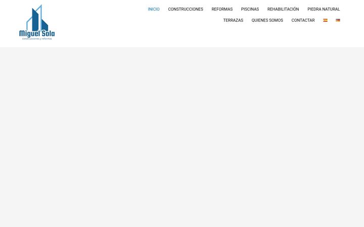 Screenshot of construccionesmiguelsola.top