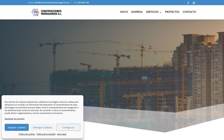Screenshot von construccionesmurugarren.es