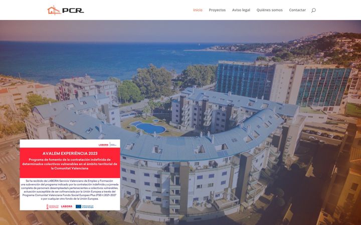 Screenshot of construccionespcr.com