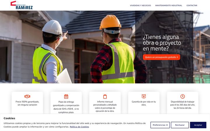 Screenshot of construccionesramirez2014.es