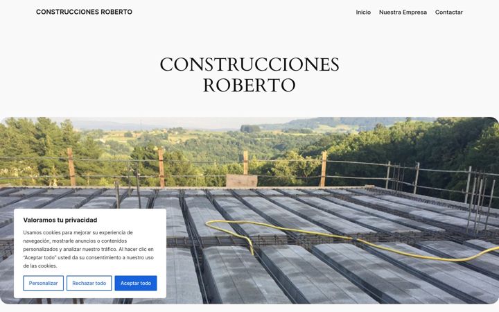 Screenshot of construccionesroberto.es