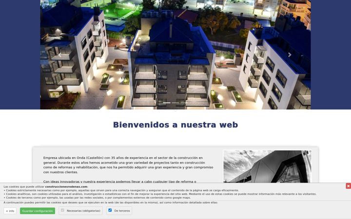 Screenshot of construccionesrodenas.com