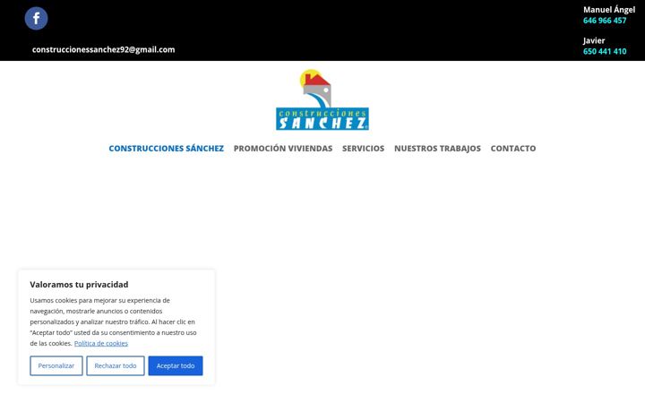 Screenshot of construccionessanchez.es
