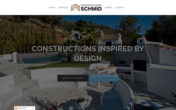 Screenshot of construccionesschmid.com