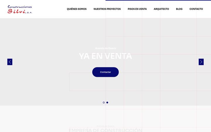 Screenshot of construccionessilvi.com