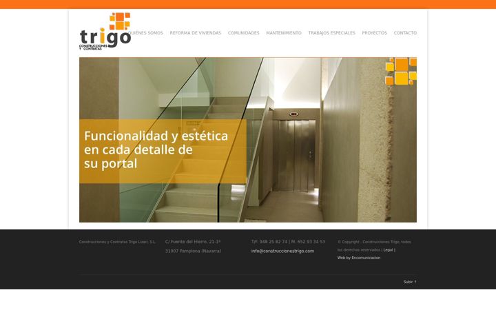Screenshot of construccionestrigo.com