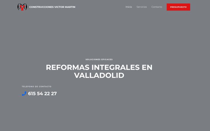 Screenshot of construccionesvm.es