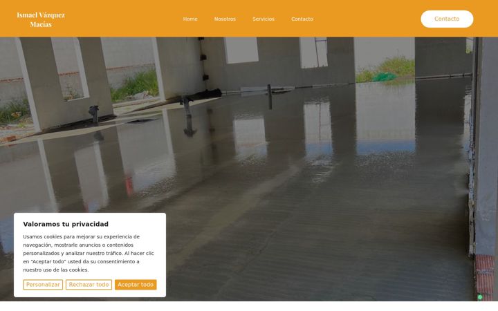 Screenshot of construccionesynivelacionesismaelvazquez.com