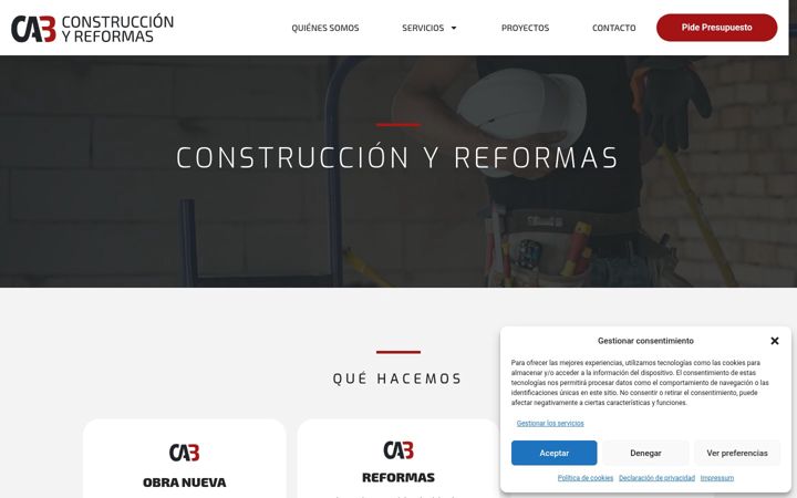 Screenshot of construccionesyreformasca3.es
