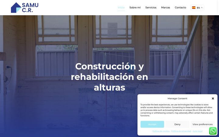 Screenshot of construccionesyreformasleon.es