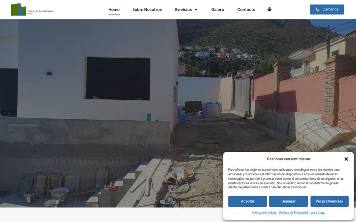 Screenshot of construccionesyreformassalazar.com