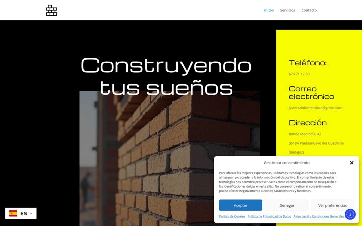 Screenshot of construccionesyreformassarteneja.com