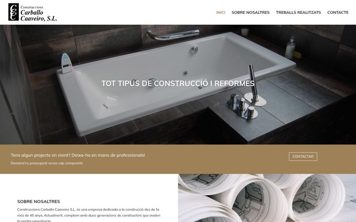Screenshot of construccionscarballo.com