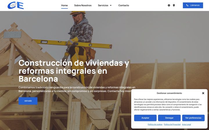 Screenshot of construccionsespargaro.com