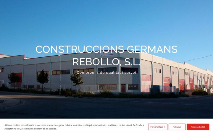 Screenshot of construccionsgermansrebollo.com
