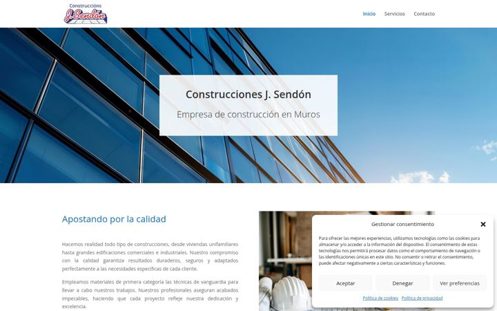 Screenshot of construccionsjsendon.es