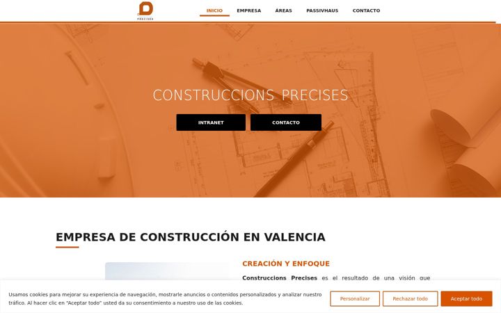 Screenshot of construccionsprecises.es