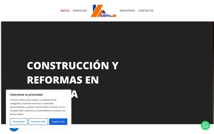 Screenshot of construccionyreformasintegrales.com