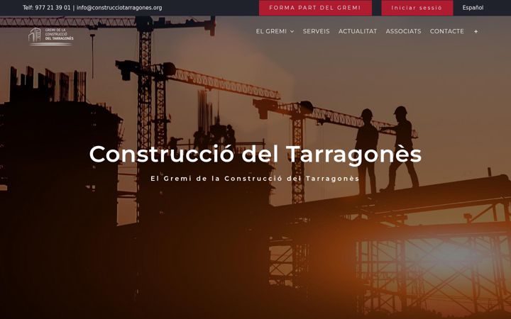 Screenshot di construcciotarragones.org