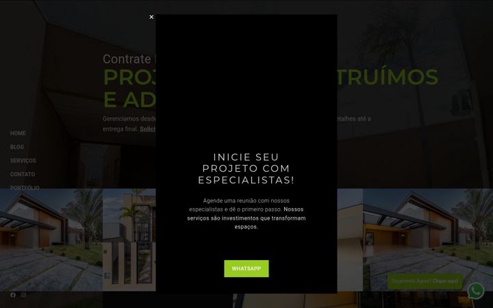 Captură de ecran a construcoescasaforte.com.br