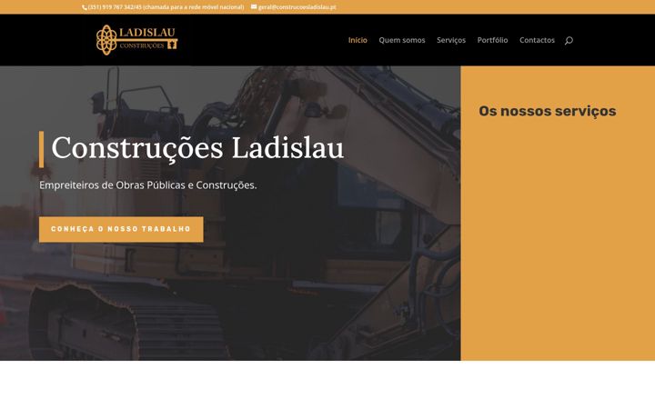 Screenshot of construcoesladislau.pt