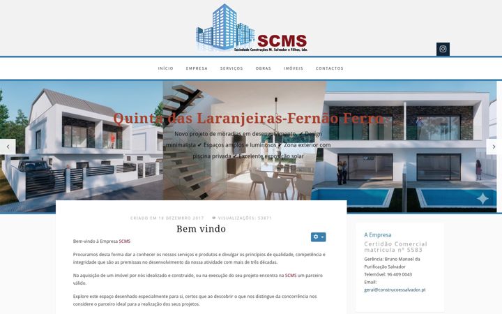 Screenshot of construcoessalvador.pt
