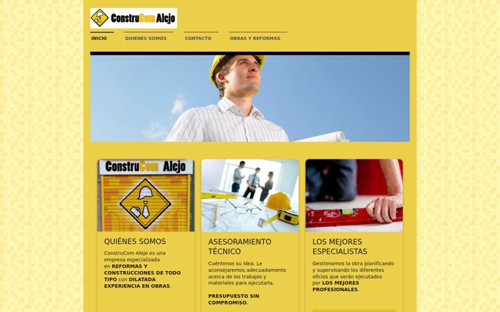 Screenshot of construcomalejo.com