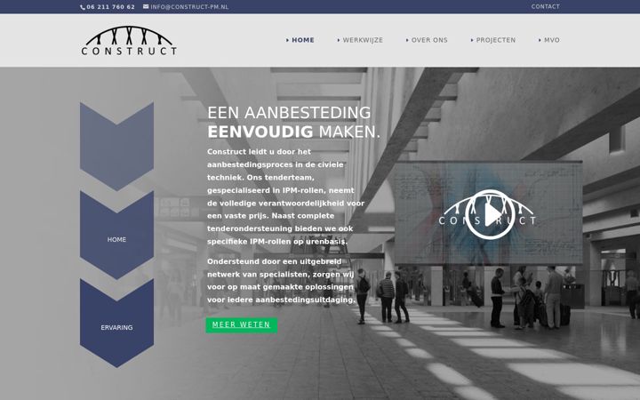Screenshot of construct-pm.nl