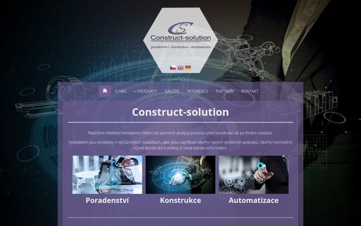 Screenshot van construct-solution.cz