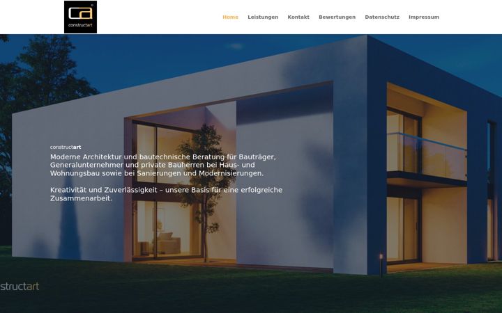 Screenshot of constructart.de