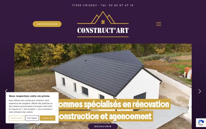Screenshot του constructart.fr