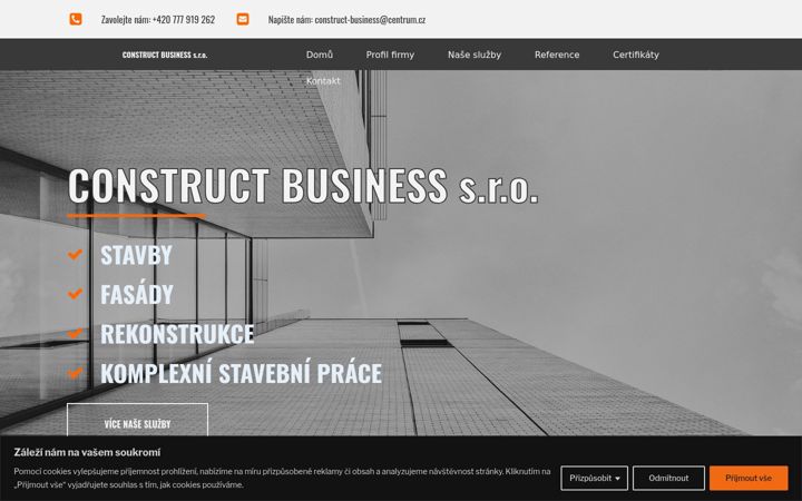 Screenshot of constructbusiness.cz