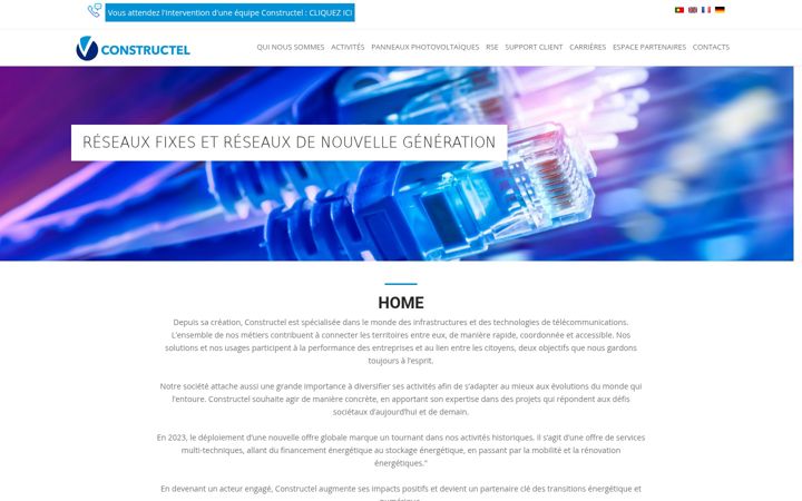 Screenshot of constructel.net